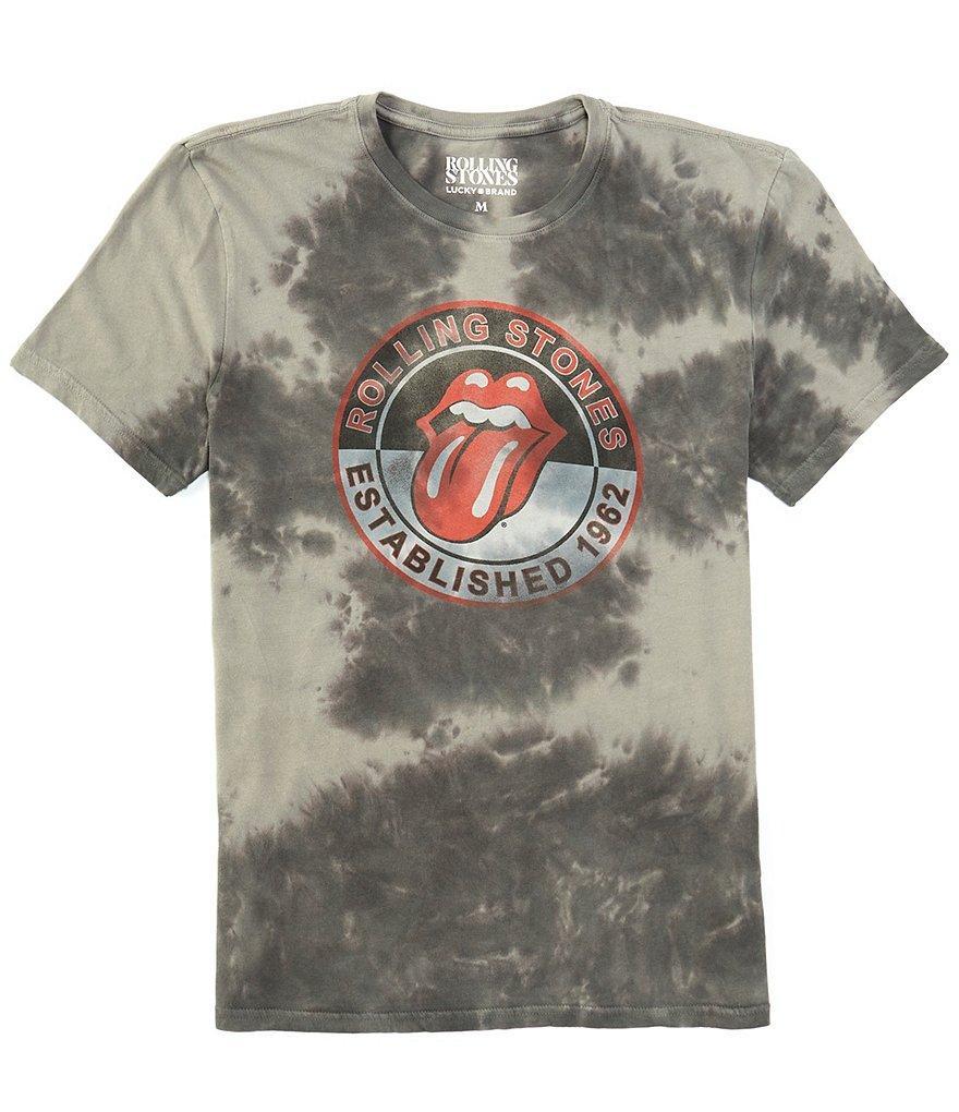 Lucky Brand Rolling Stone Tie-Dye Short Sleeve Graphic T-Shirt Product Image