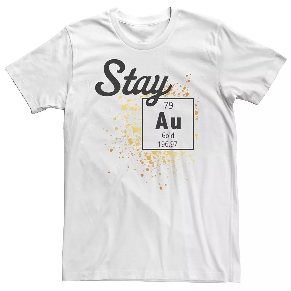 Big & Tall Fifth Sun Stay Gold Periodic Element Flakes Tee, Men's,  Product Image