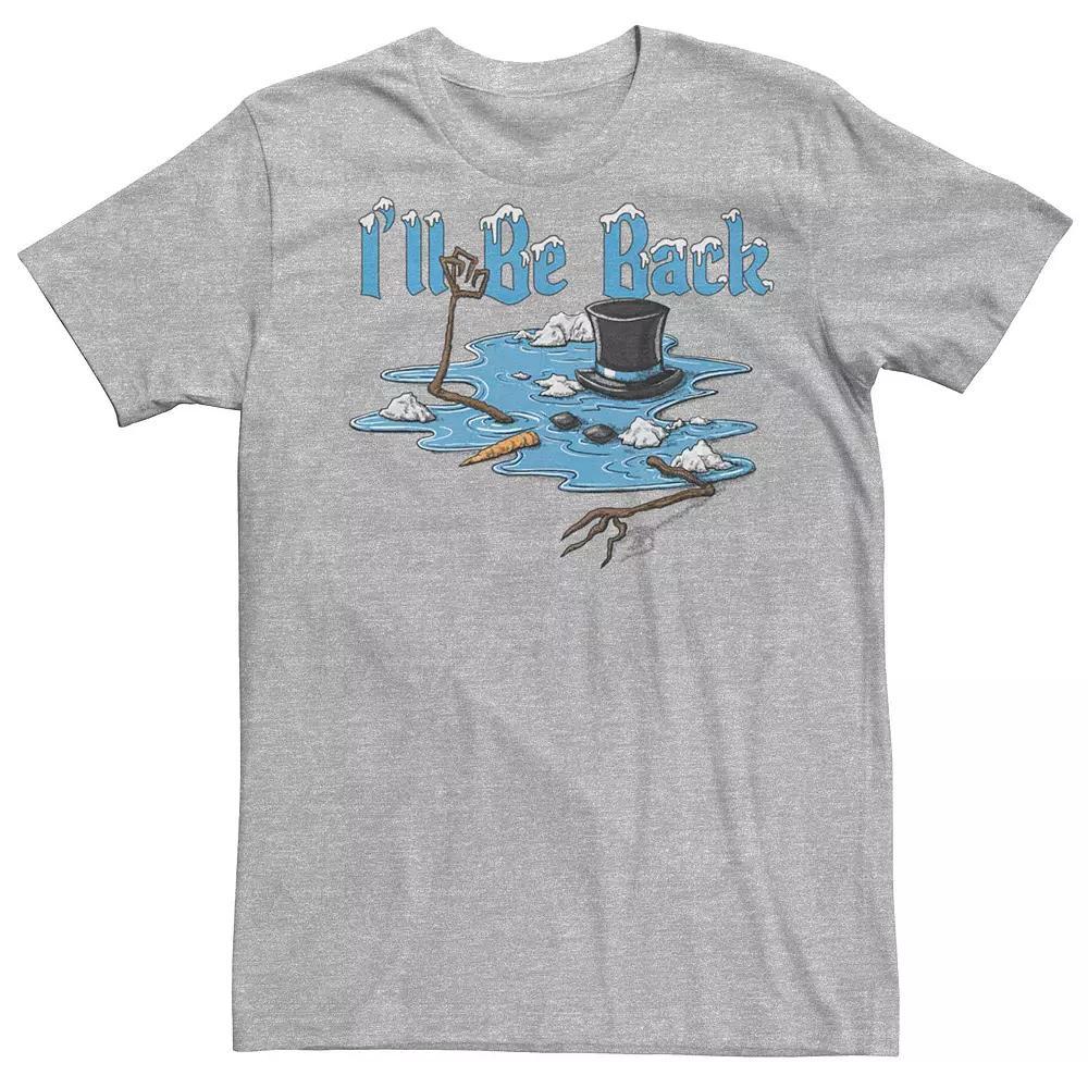 Men's Snowman Melted I'll Be Back Graphic Tee,  Product Image