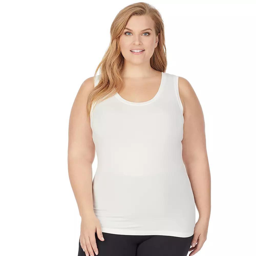 Plus Size Cuddl Duds Soft Wear with Stretch Reversible Tank Top, Womens Product Image