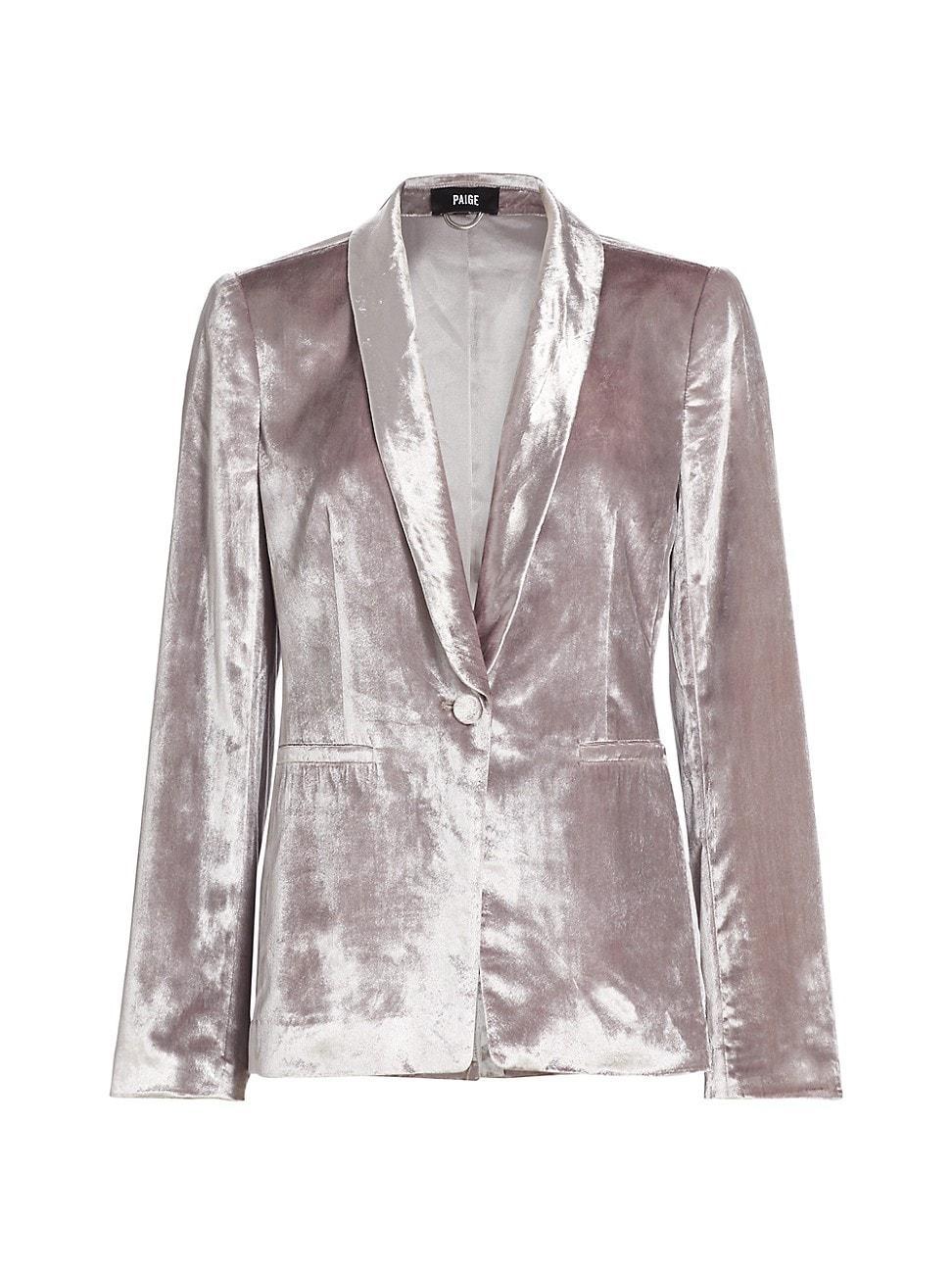 Womens Kriselle Velvet Blazer Product Image