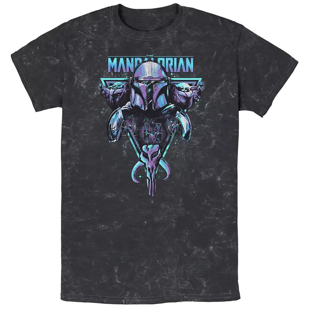 Men's Star Wars The Mandalorian Mando Triangle Bombard Wash Graphic Tee,  Product Image
