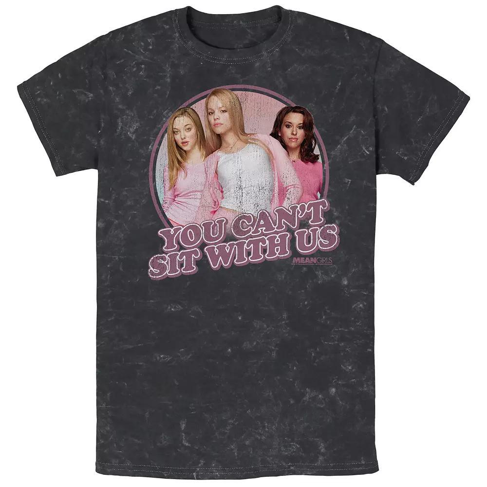 Men's Mean Girls Plastics You Can't Sit With Us Mineral Wash Graphic Tee,  Product Image