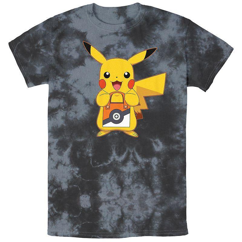 Mens Pokmon Pikachu Treat Pokeball Bag Bombard Wash Tee Product Image