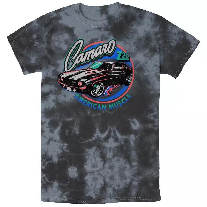 Men's Chevy Camaro 1969 Bombard Wash Graphic Tee, Size: Medium, Black Grey Product Image