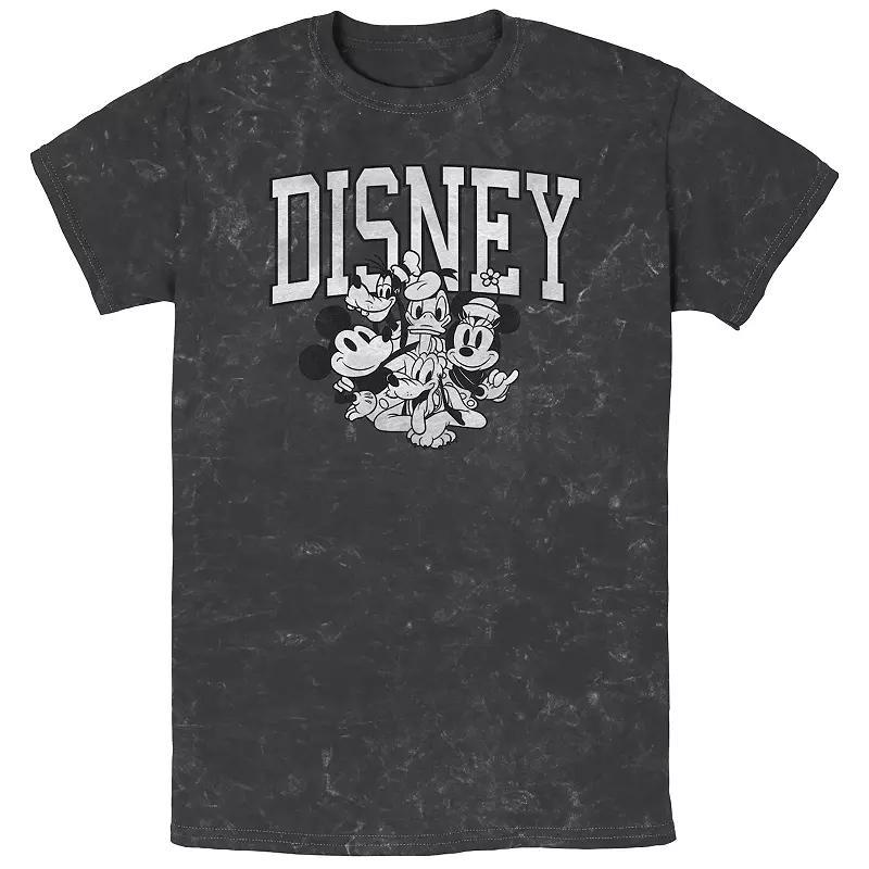 Men's Disney Mickey Mouse Group Bombard Wash Graphic Tee,  Product Image