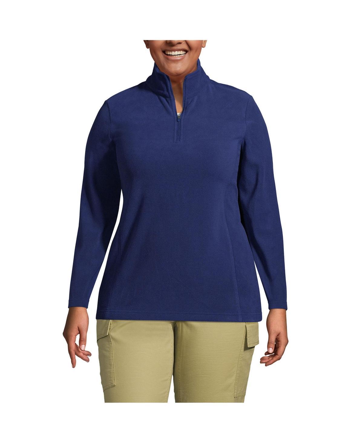 Petite Lands End 1/4-Zip Fleece Pullover, Womens Product Image