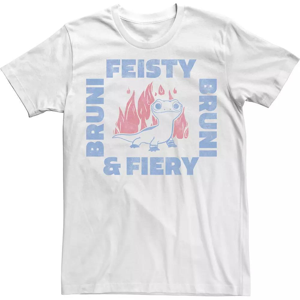 Men's Frozen Two Fiesty Bruni Text Tee, Size: XXL, White Product Image