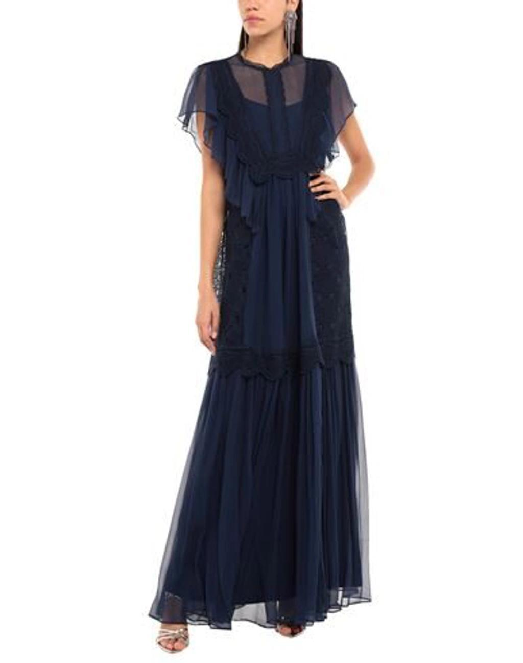 ALBERTA FERRETTI Long Dresses In Dark Blue Product Image