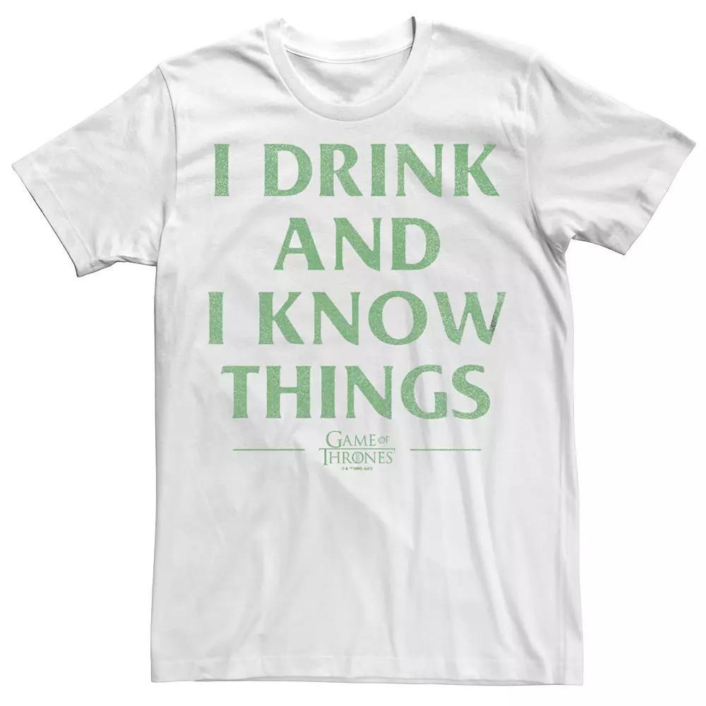 Big & Tall Game Of Thrones I Know Things Tee, Men's,  Product Image