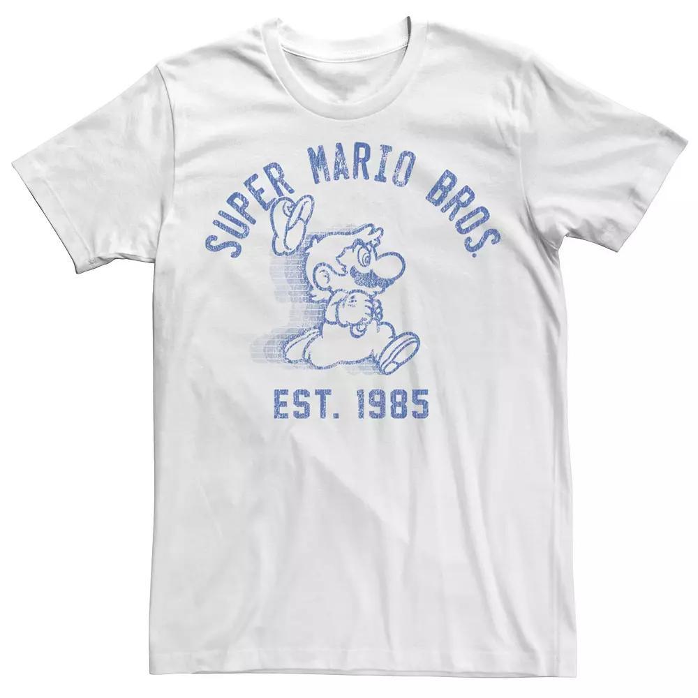 Men's Nintendo Super Mario Running Fade 1985 Vintage Tee,  Product Image