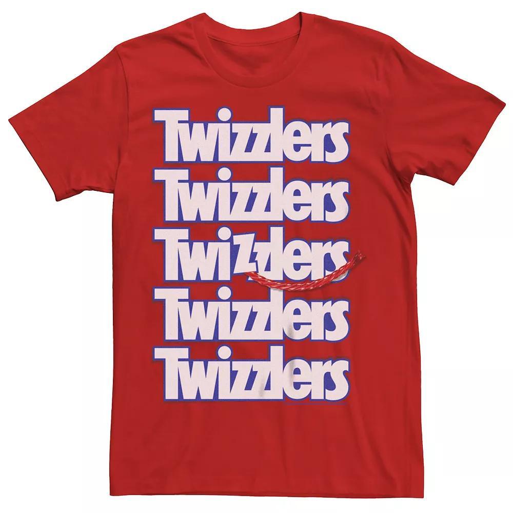 Men's Twizzlers Logo Stacked Graphic Tee, Size: XL, Red Product Image
