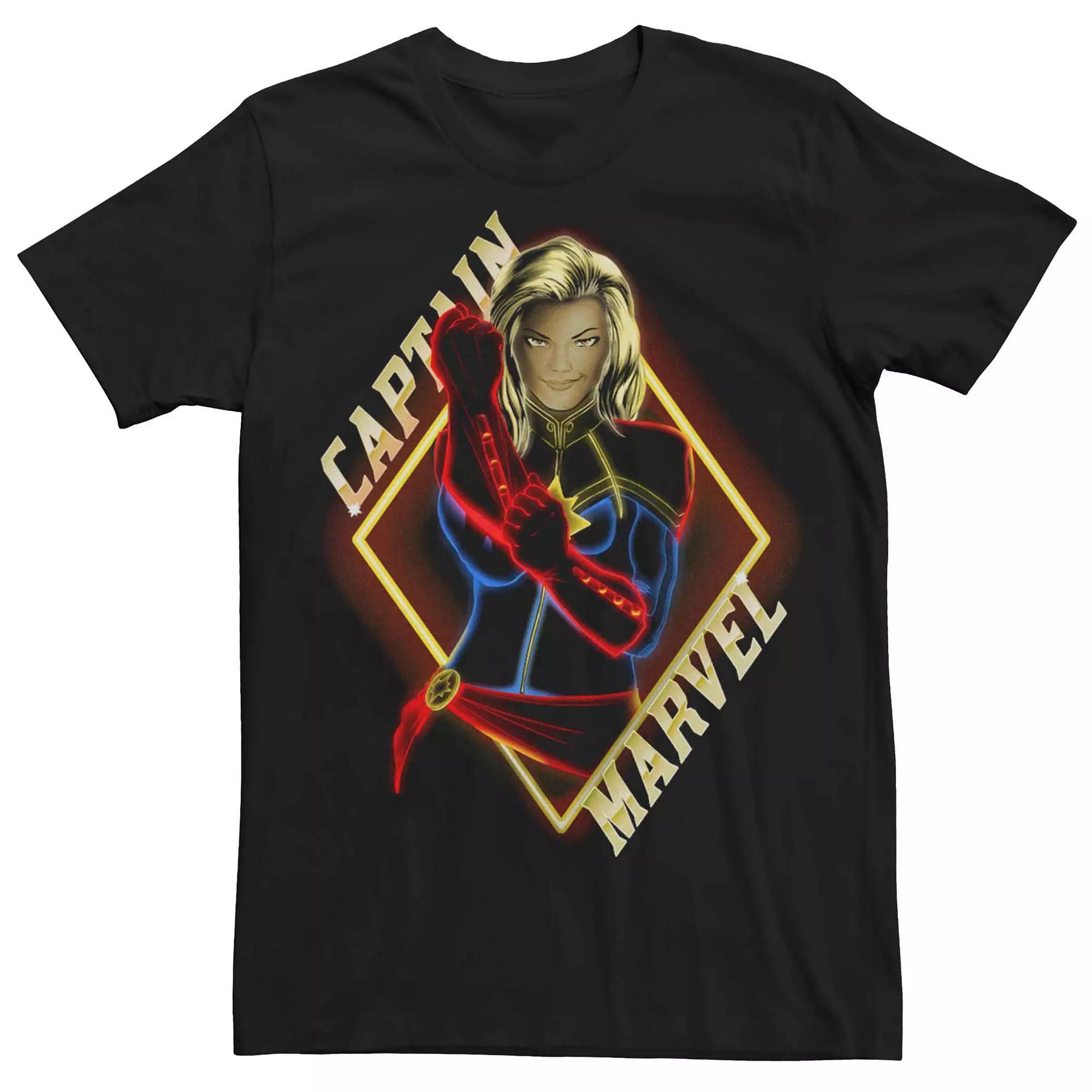 Men's Captain Marvel Neon Glow Tee,  Product Image