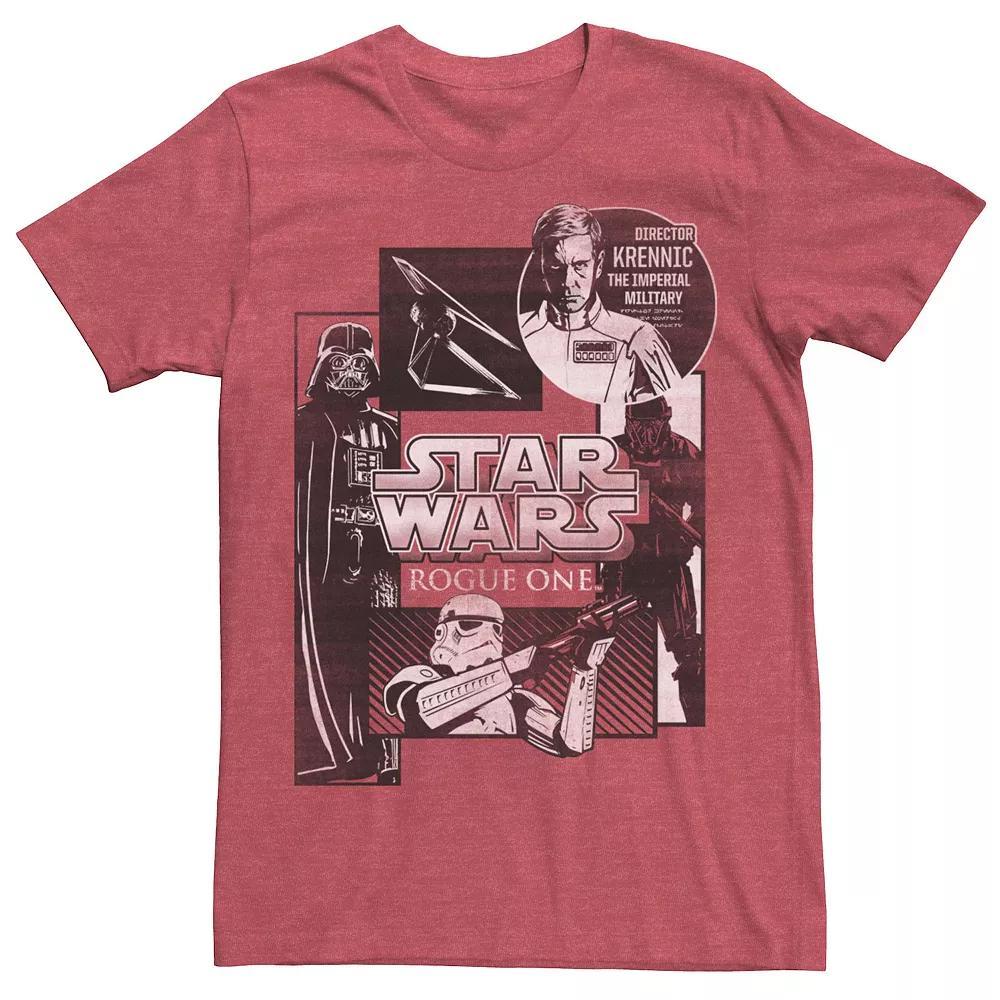 Men's Star Wars Villain Panels Tee, Size: Small, Red Grey Product Image