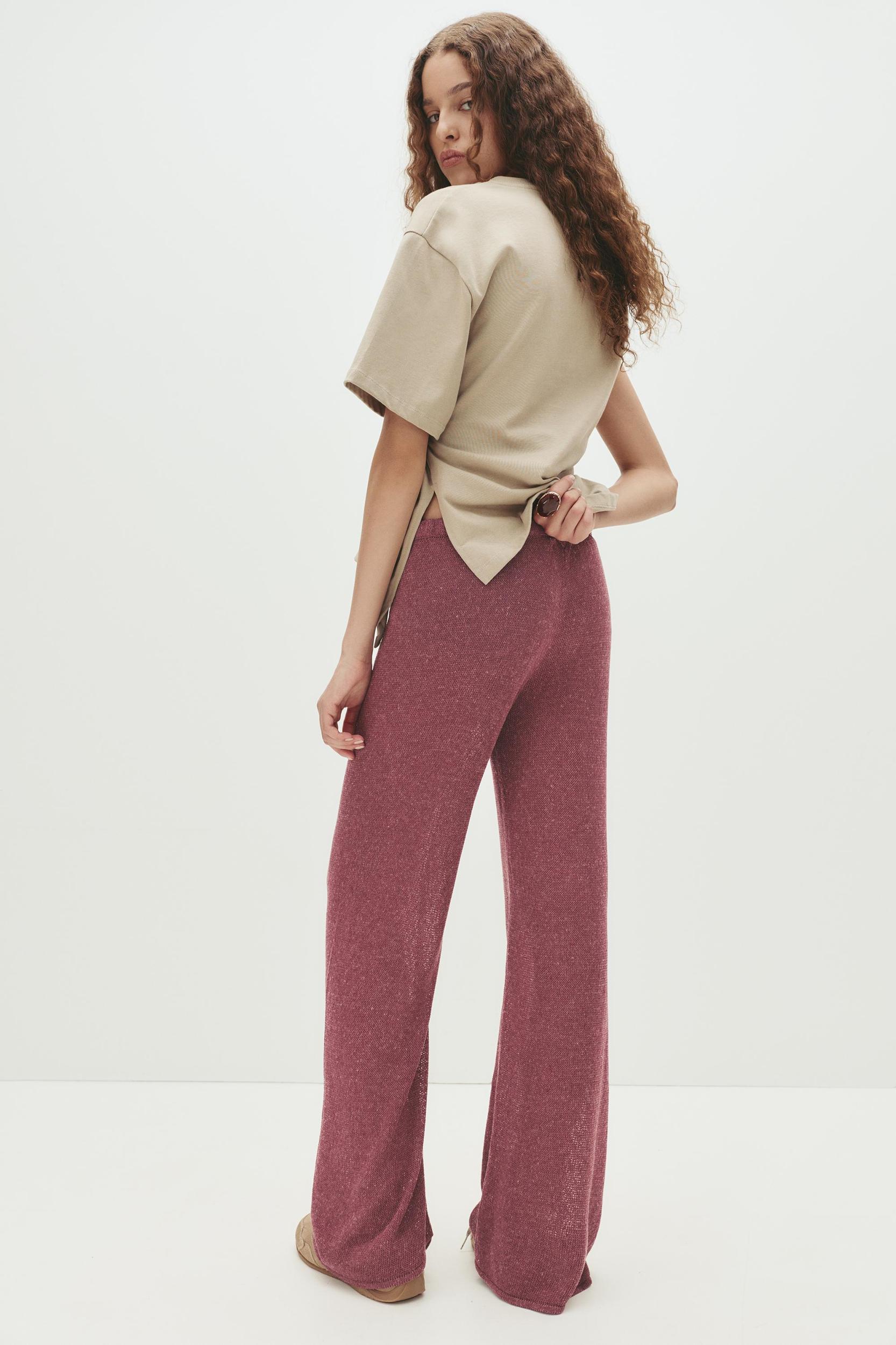 Flowing knit pants Product Image
