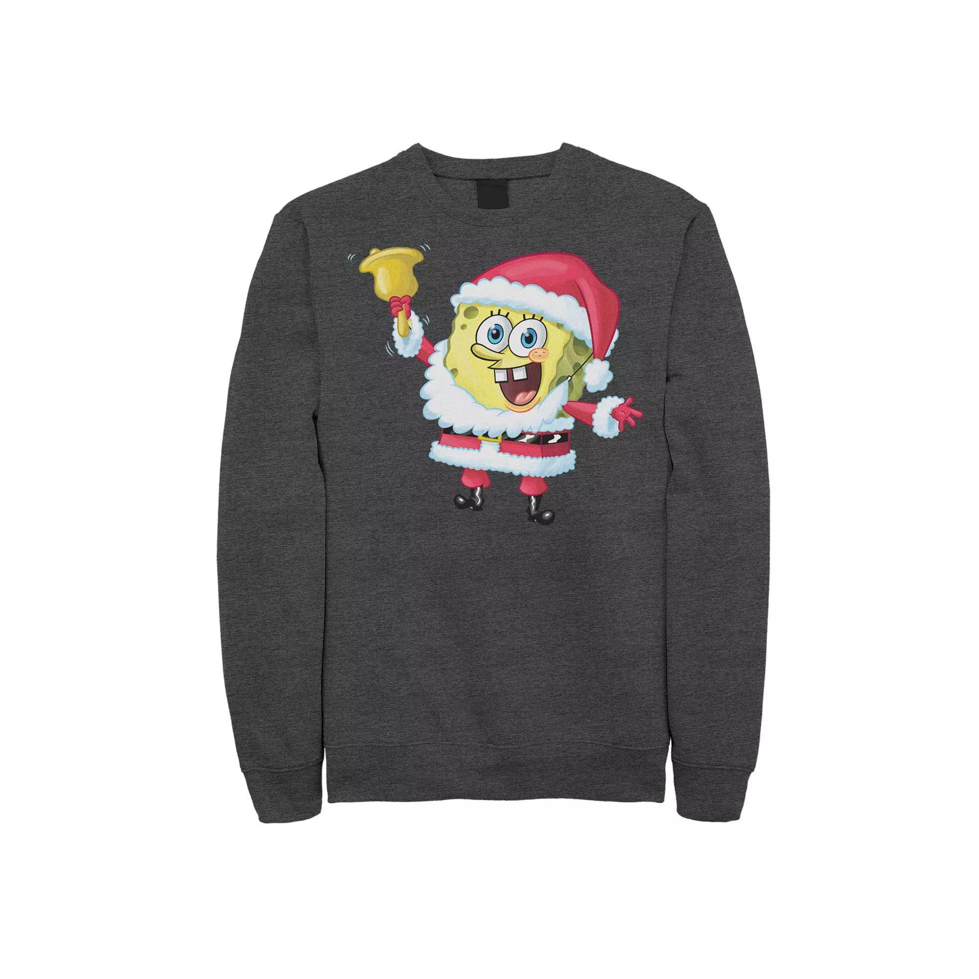 Men's Spongebob Squarepants Santa Claus Sponge Christmas Sweatshirt,  Product Image