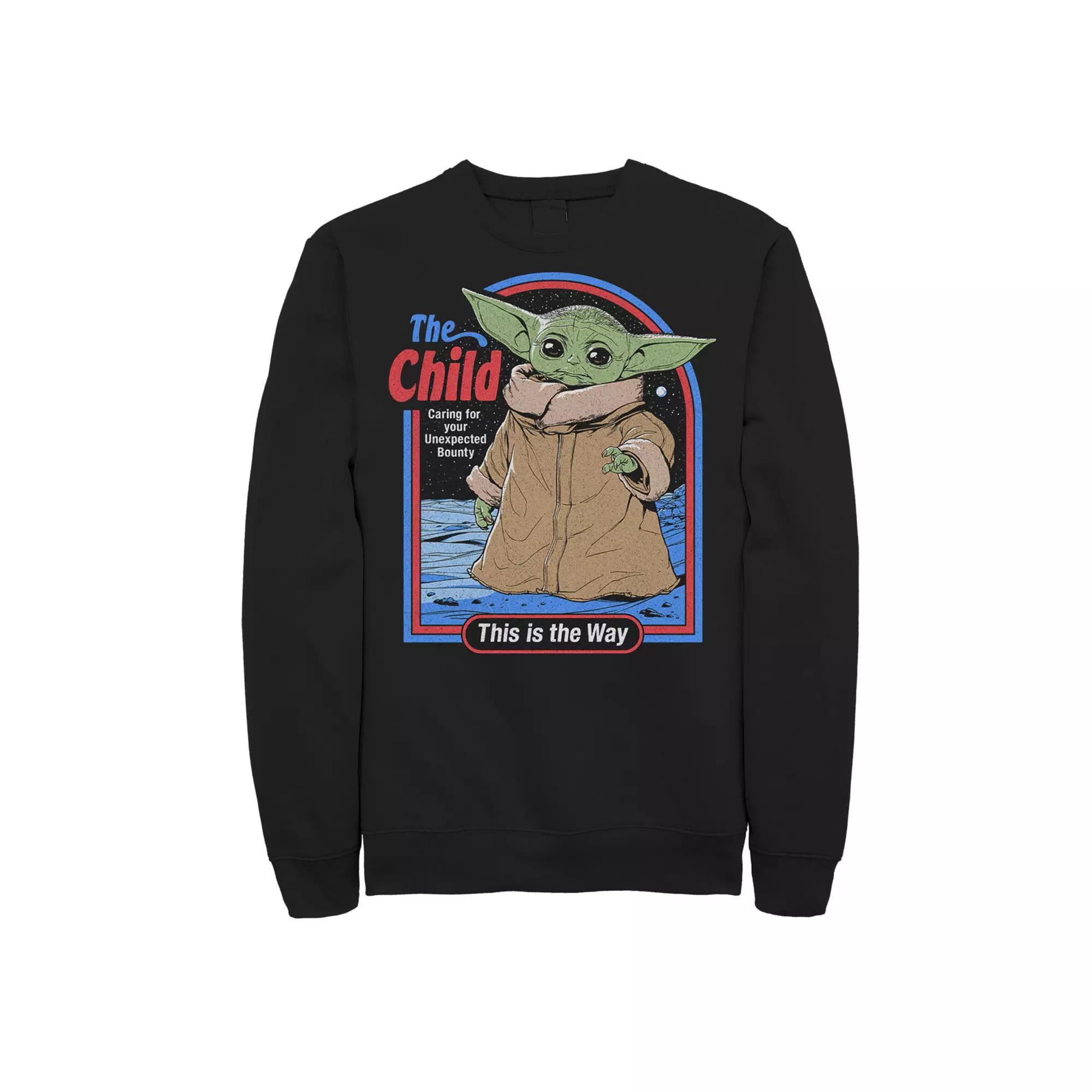 Men's Star Wars The Mandalorian Unexpected Bounty Graphic Fleece Sweatshirt,  Product Image