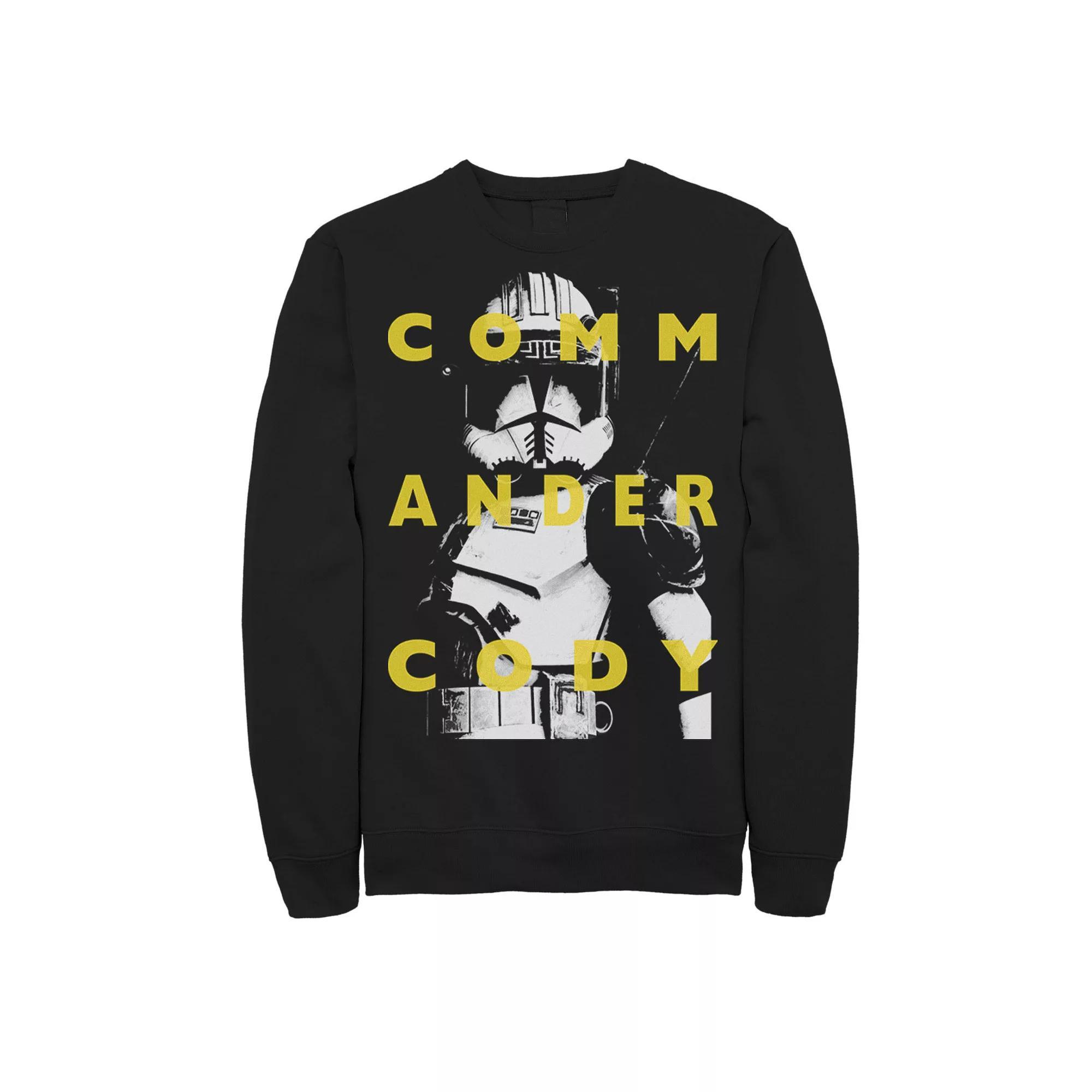 Men's Star Wars: Clone Wars Commander Cody Text Overlay Sweatshirt,  Product Image