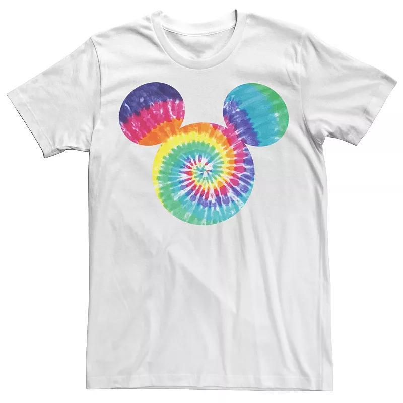 Big & Tall Disney Mickey & Friends Mickey Tie Dye Fill Tee, Men's, Size: 3XL Tall, White Product Image