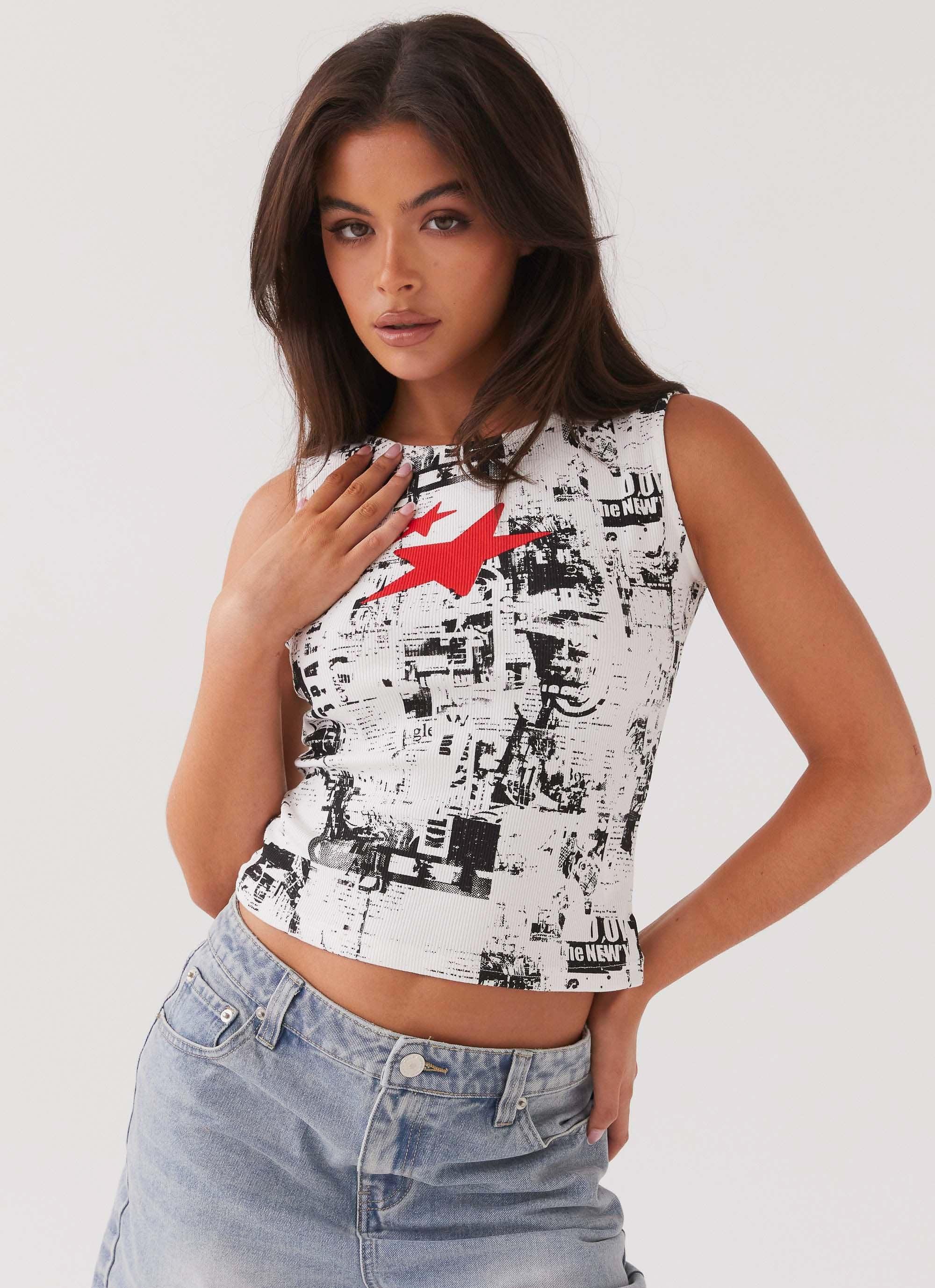 Skipper Graphic Tank Top - Editorial Product Image