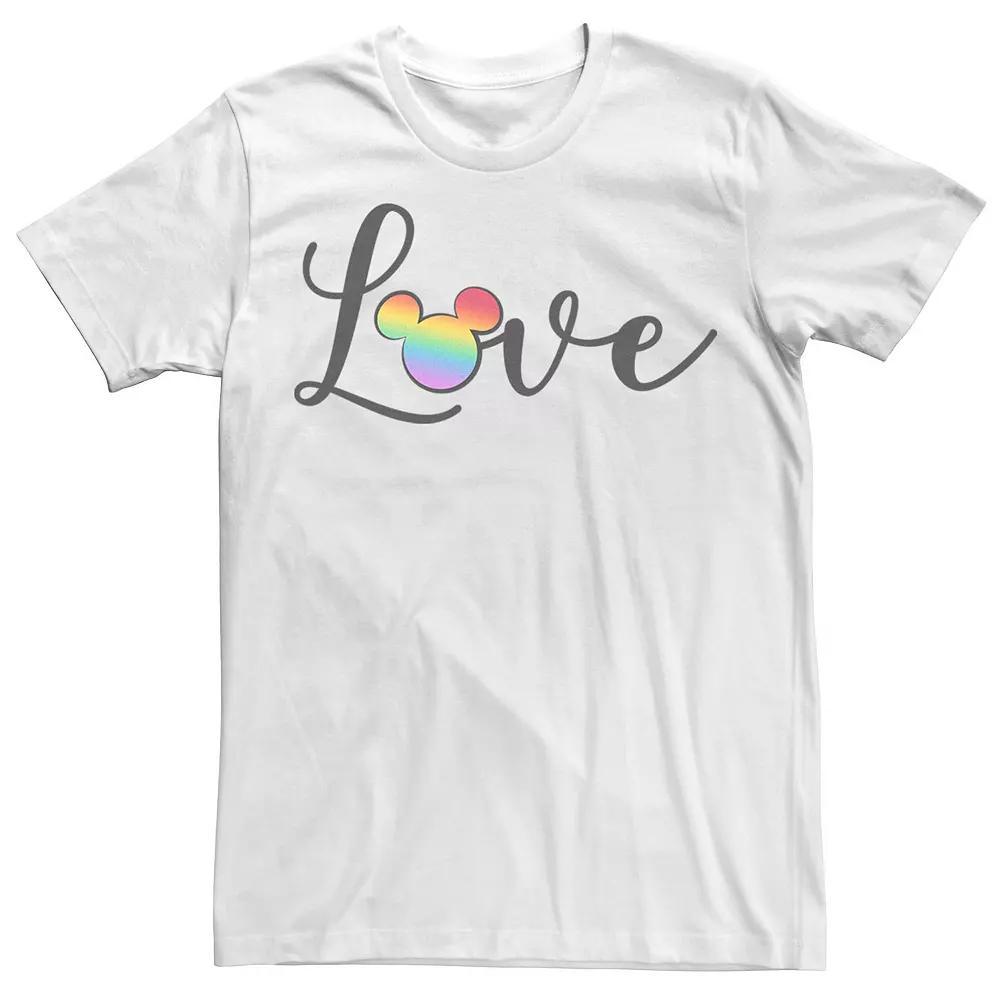 Disney's Mickey Mouse Rainbow Love Men's Graphic Tee,  Product Image