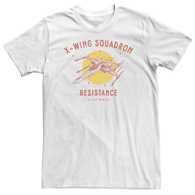 Big & Tall Star Wars The Rise of Skywalker X-Wing Squadron Tee, Men's, Size: 5XL, White Product Image