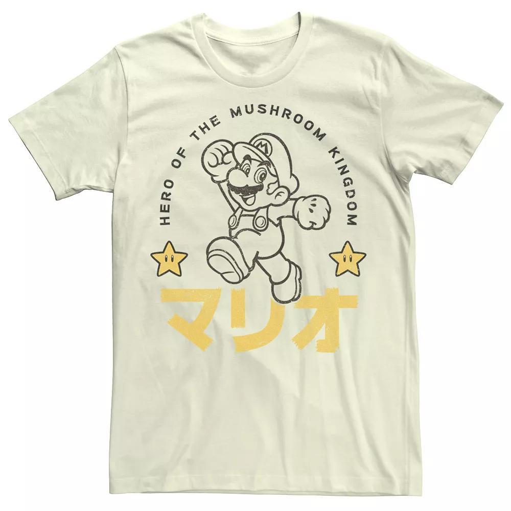 Men's Nintendo Super Mario Hero Stars Kanji Portrait Tee,  Product Image