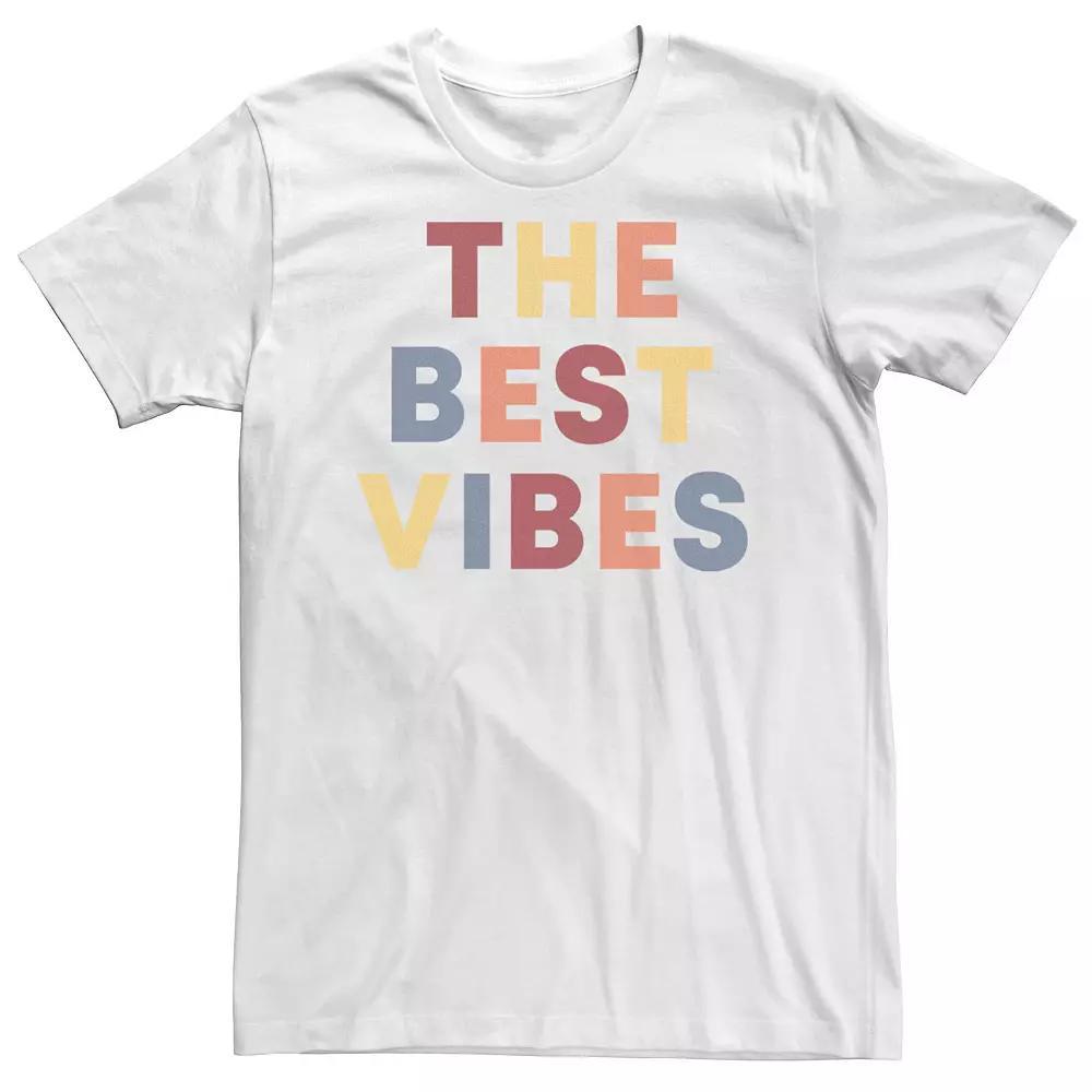 Big & Tall Fifth Sun "The Best Vibes" Colorful Tee, Men's, Size: 3XL Tall, White Product Image