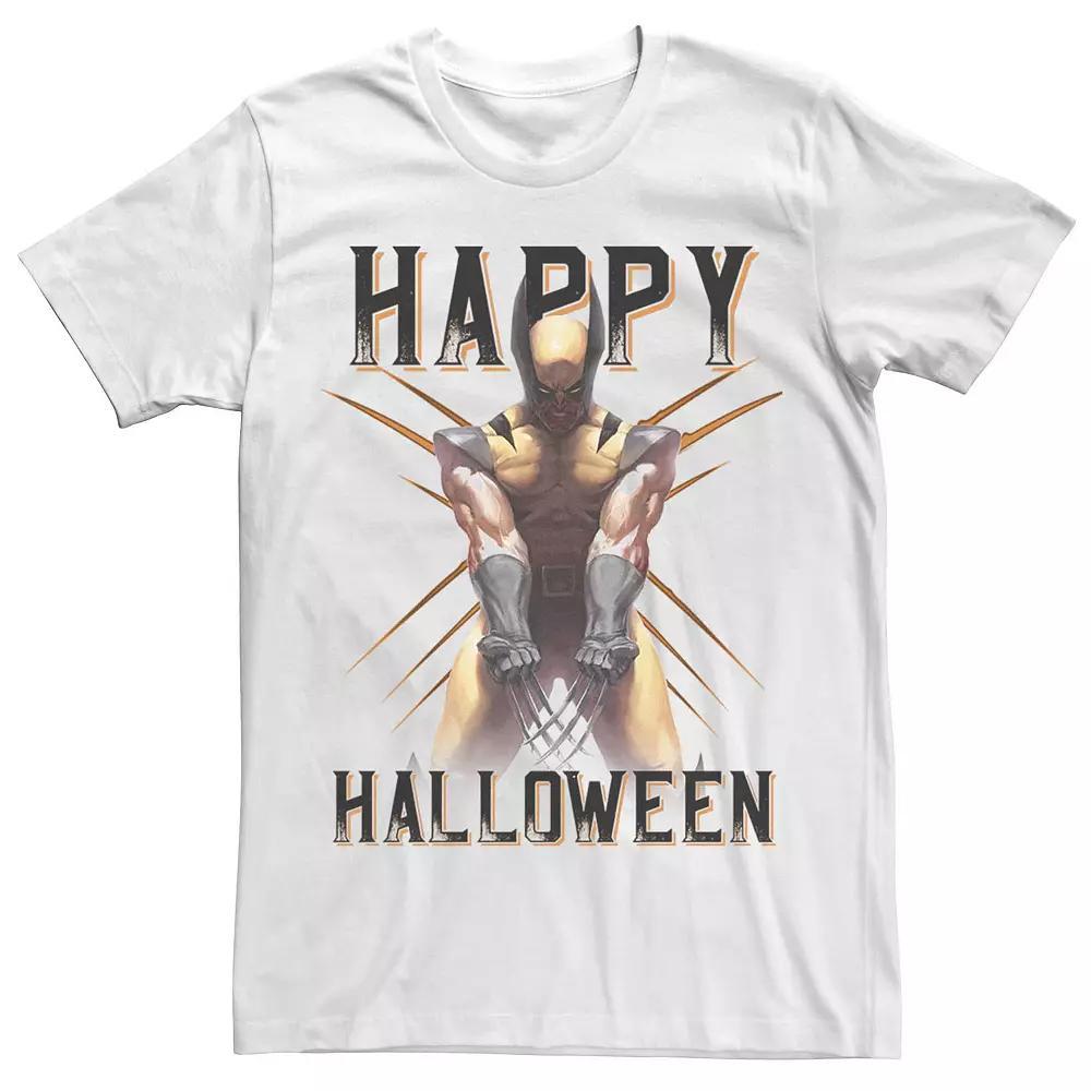 Men's Marvel Wolverine Happy Halloween Tee, Size: Medium, White Product Image