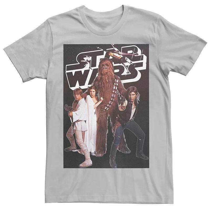 Men's Star Wars Vintage Group Poster Tee, Size: XL, Red Product Image