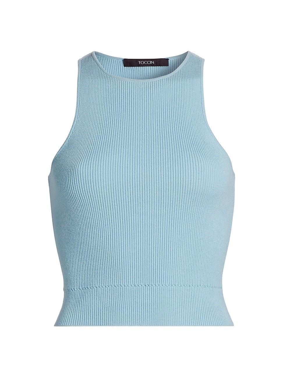 Womens Avery Rib-Knit Racer Tank Product Image