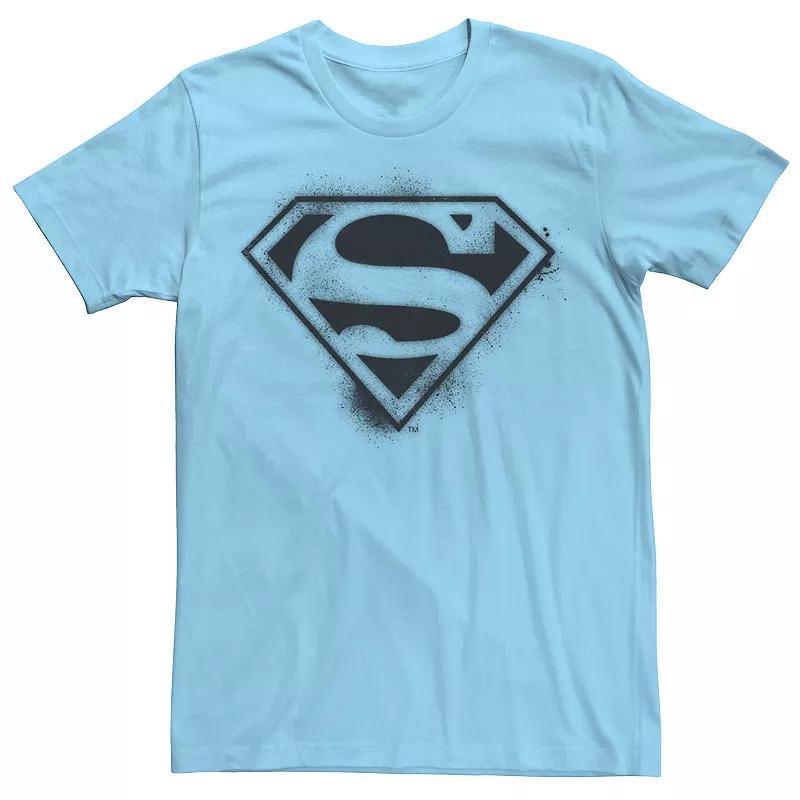 Mens DC Comics Superman Spray Logo Paint Splat Tee Product Image