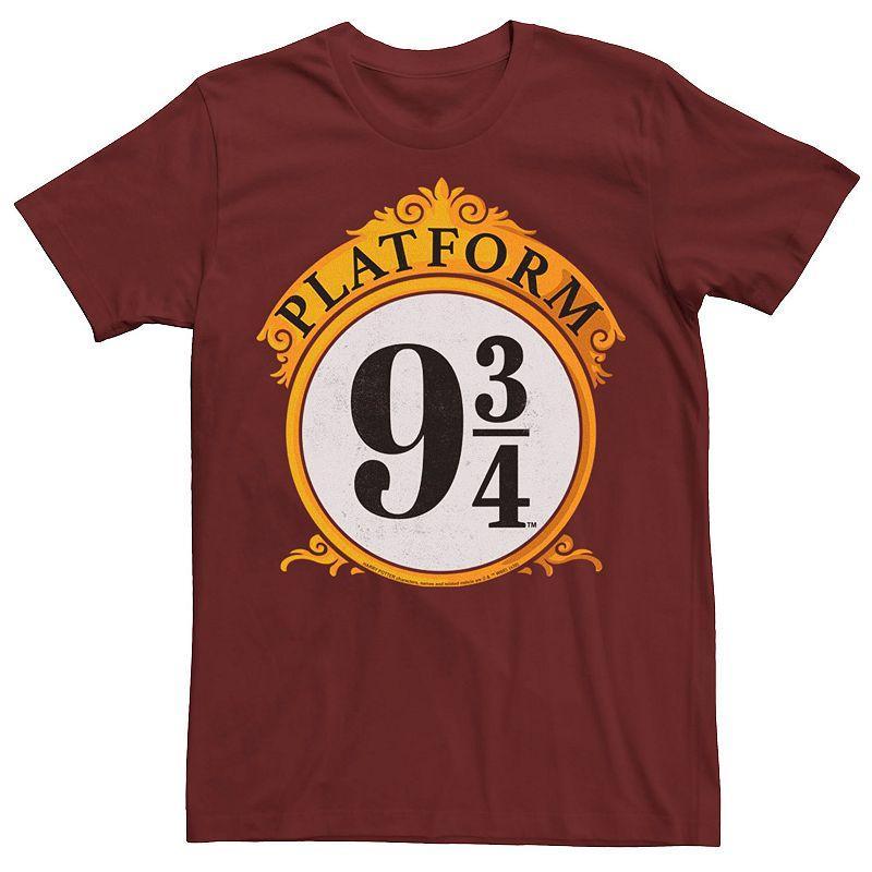 Men's Harry Potter Platform 9 &3/4 Sign Tee, Size: Medium, Red Product Image