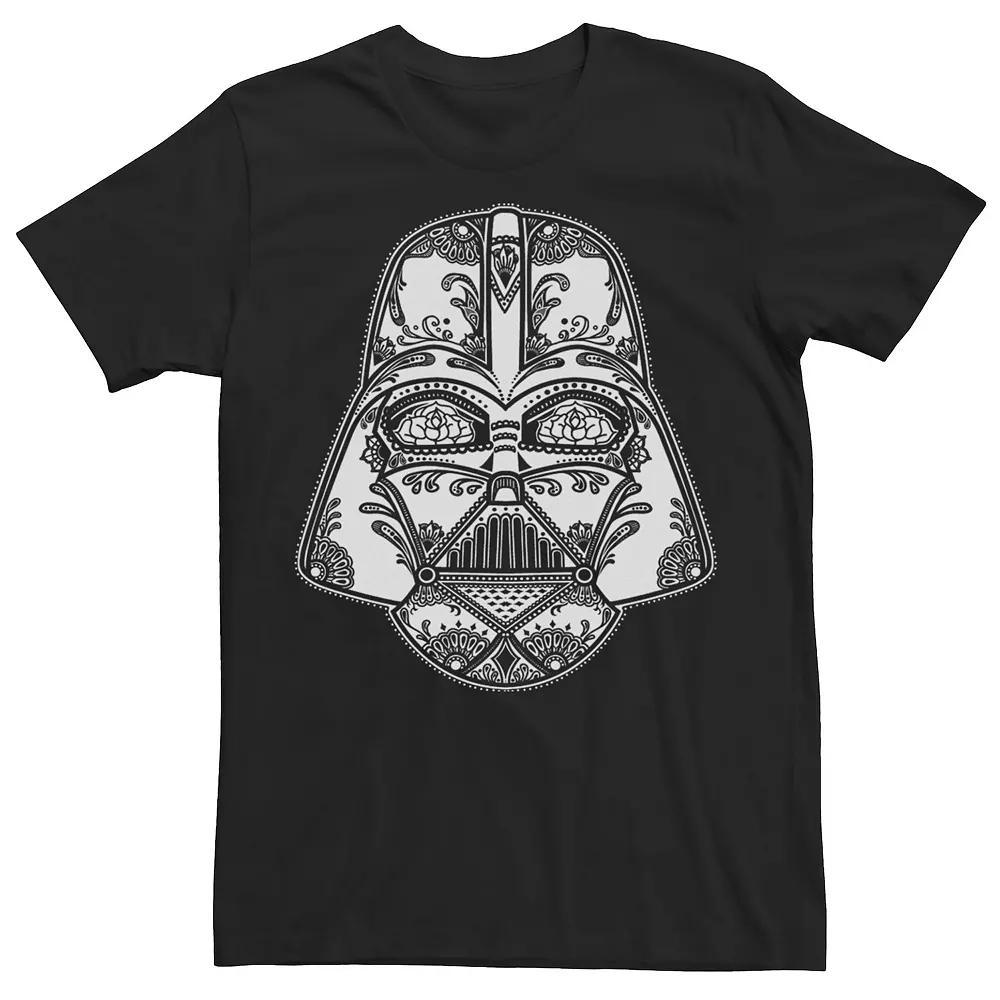 Men's Star Wars Darth Vader Sugar Skull Helmet Tee,  Product Image