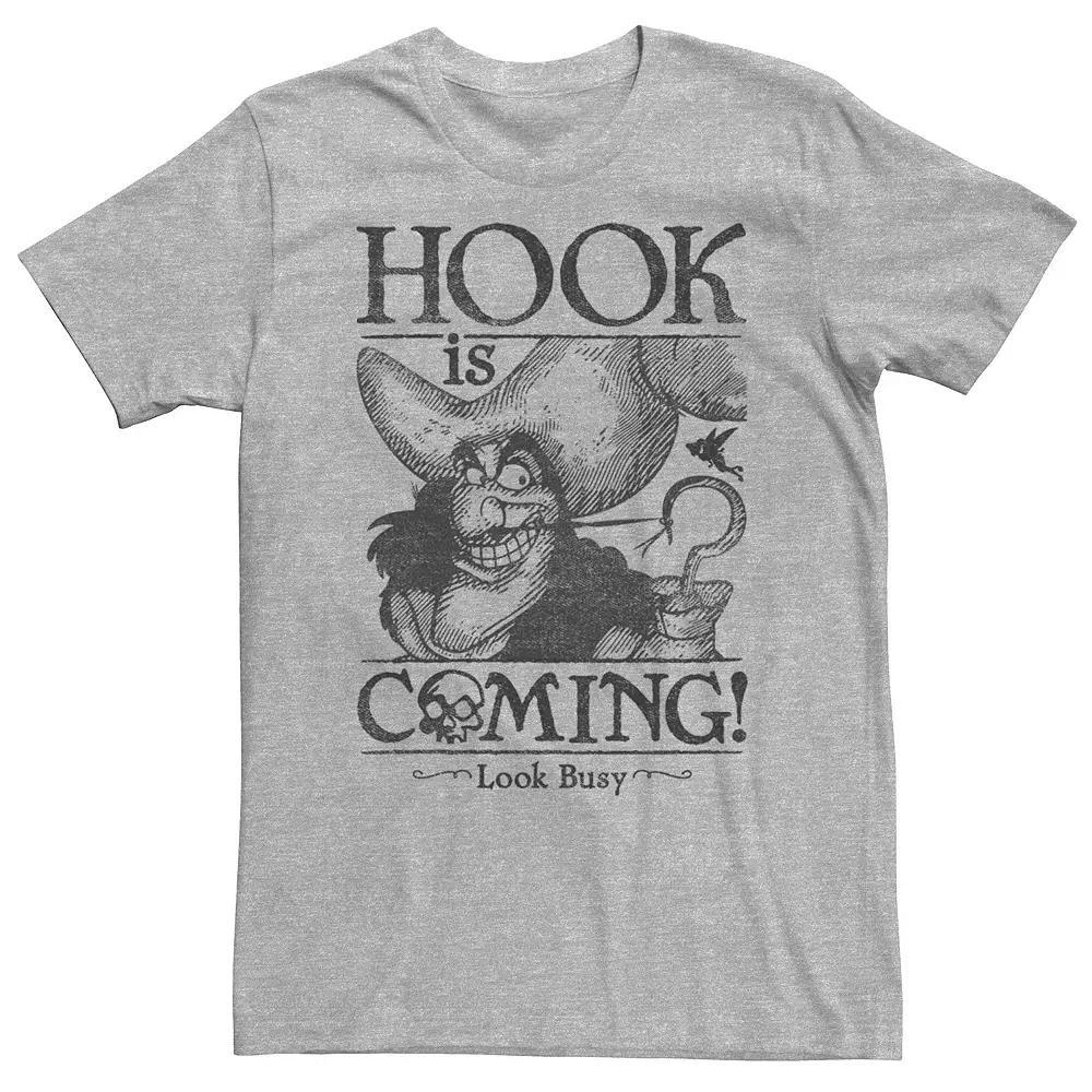 Big & Tall Disney Peter Pan Hook Is Coming Look Busy Tee, Men's,  Product Image