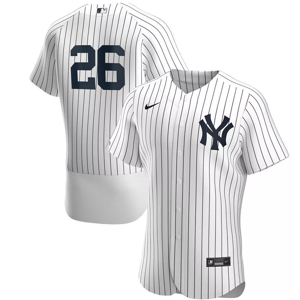 Men's Nike DJ LeMahieu White/Navy New York Yankees Home Authentic Player Jersey,  Product Image