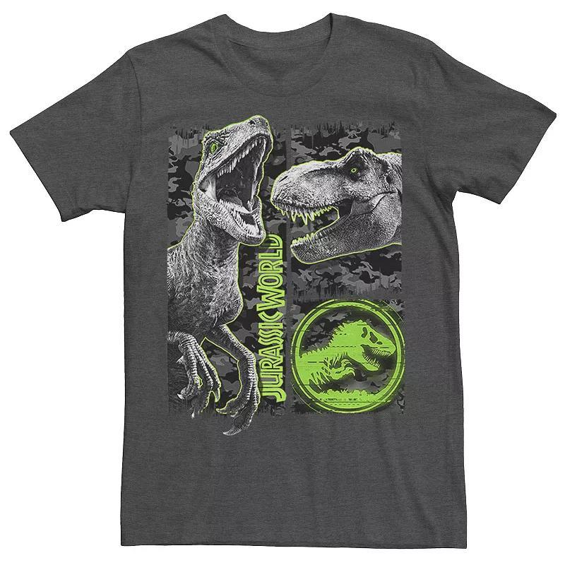 Men's Jurassic World Two Raptor T-Rex Camo Scratch Tee, Size: 3XL, Red Product Image