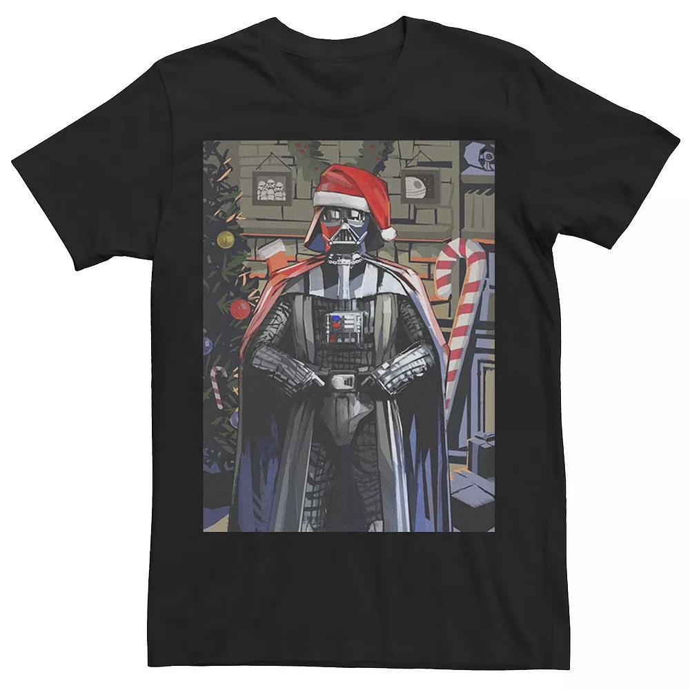 Men's Star Wars Darth Vader Seasons Greetings Poster Tee,  Product Image
