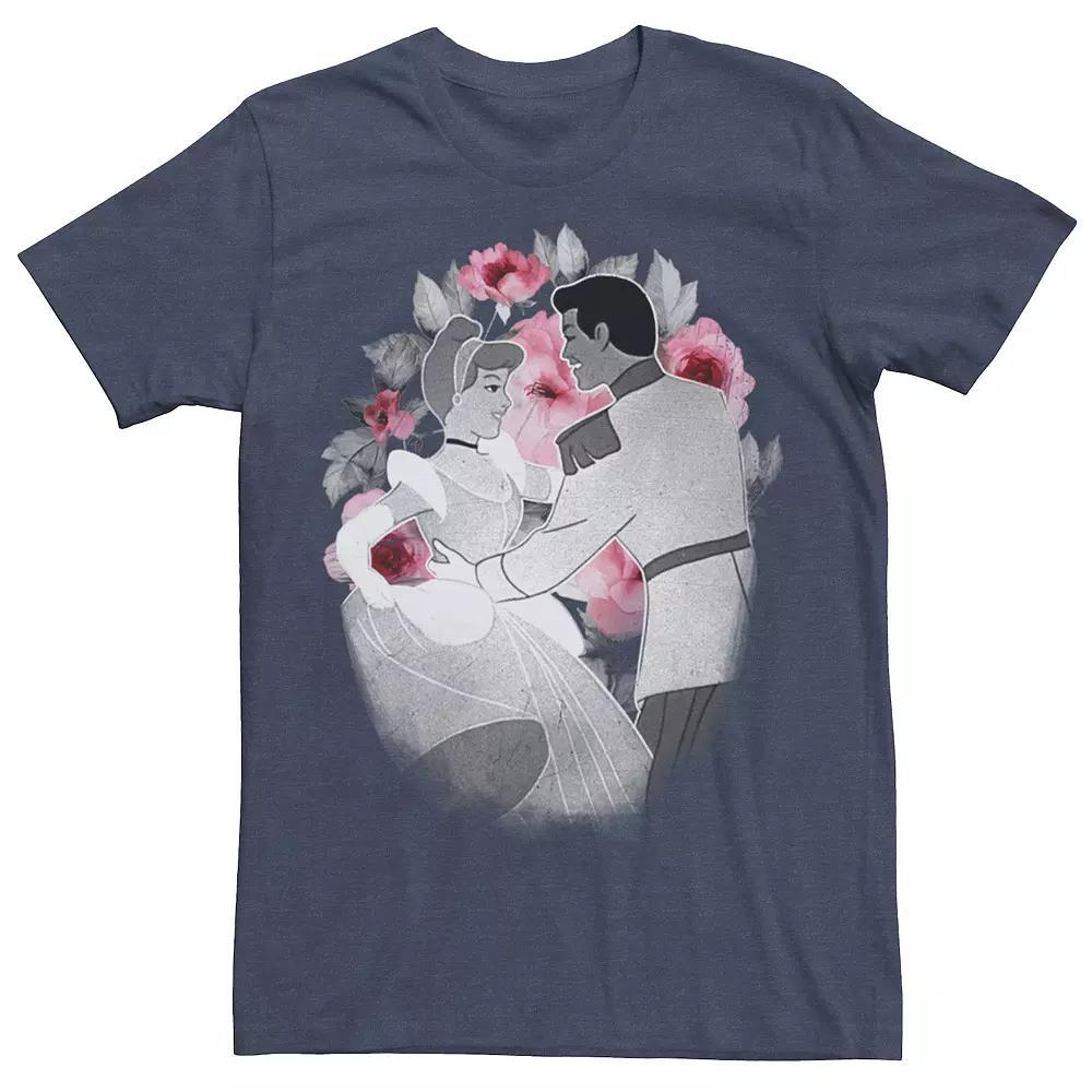 Disney's Cinderella Cinderella & The Prince Men's A Dance Vignette Tee, Size: XL, Navy Grey Product Image