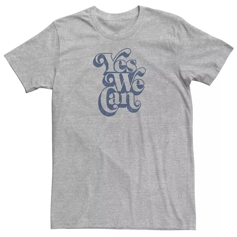 Big & Tall Yes We Can Bubble Text Stack Tee, Men's,  Product Image
