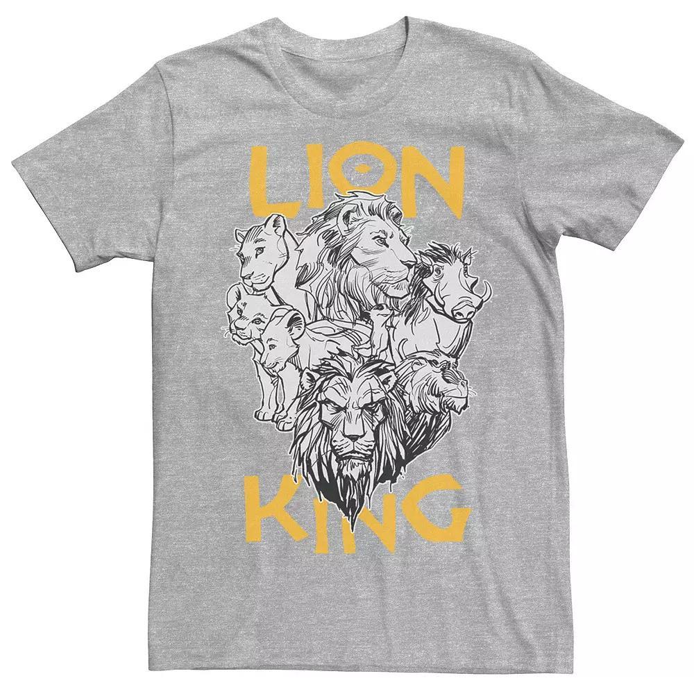 Disney's The Lion King Live Action Men's Stacked Group Shot Portrait Tee,  Product Image