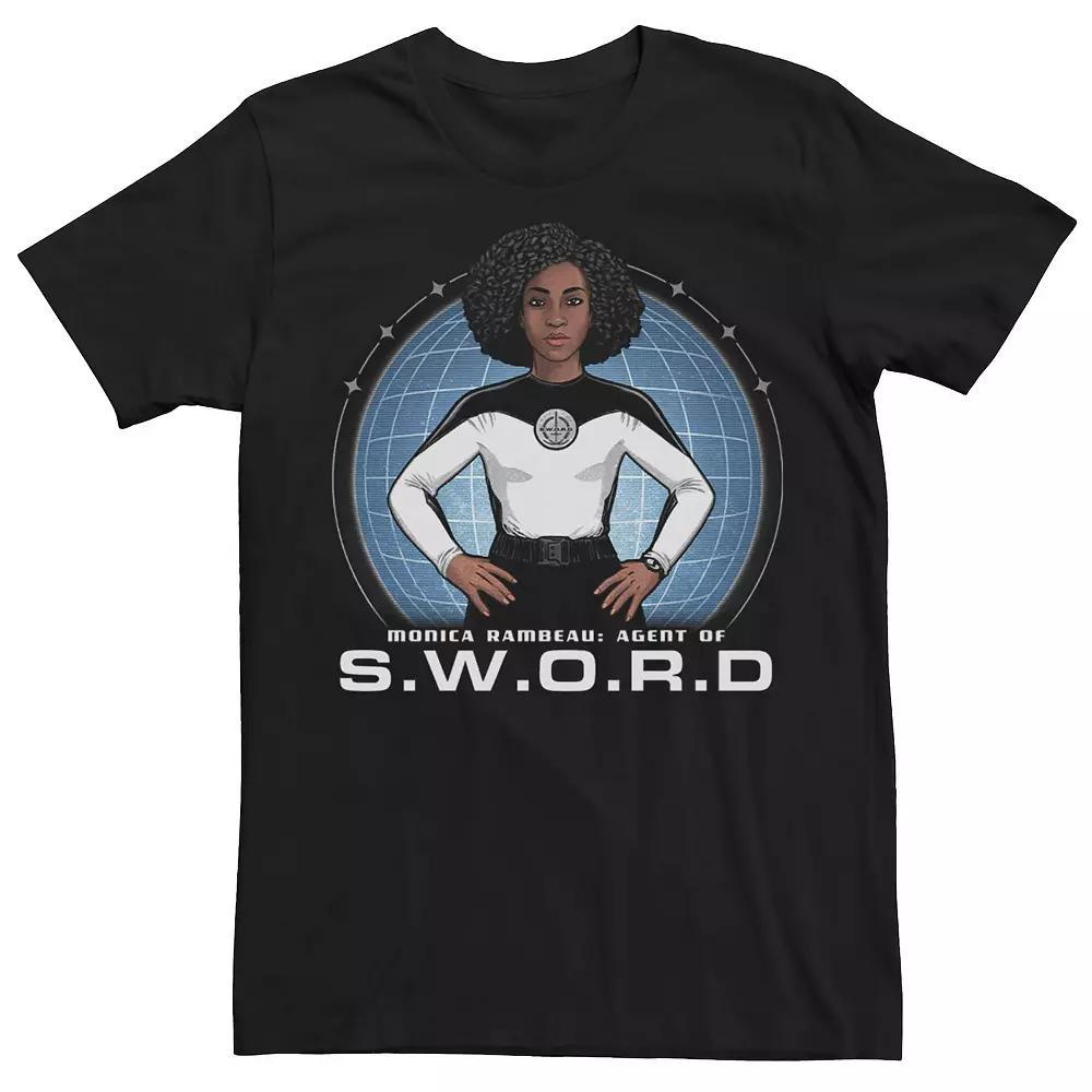 Mens Marvel WandaVision Sword Hero Poster Tee Product Image