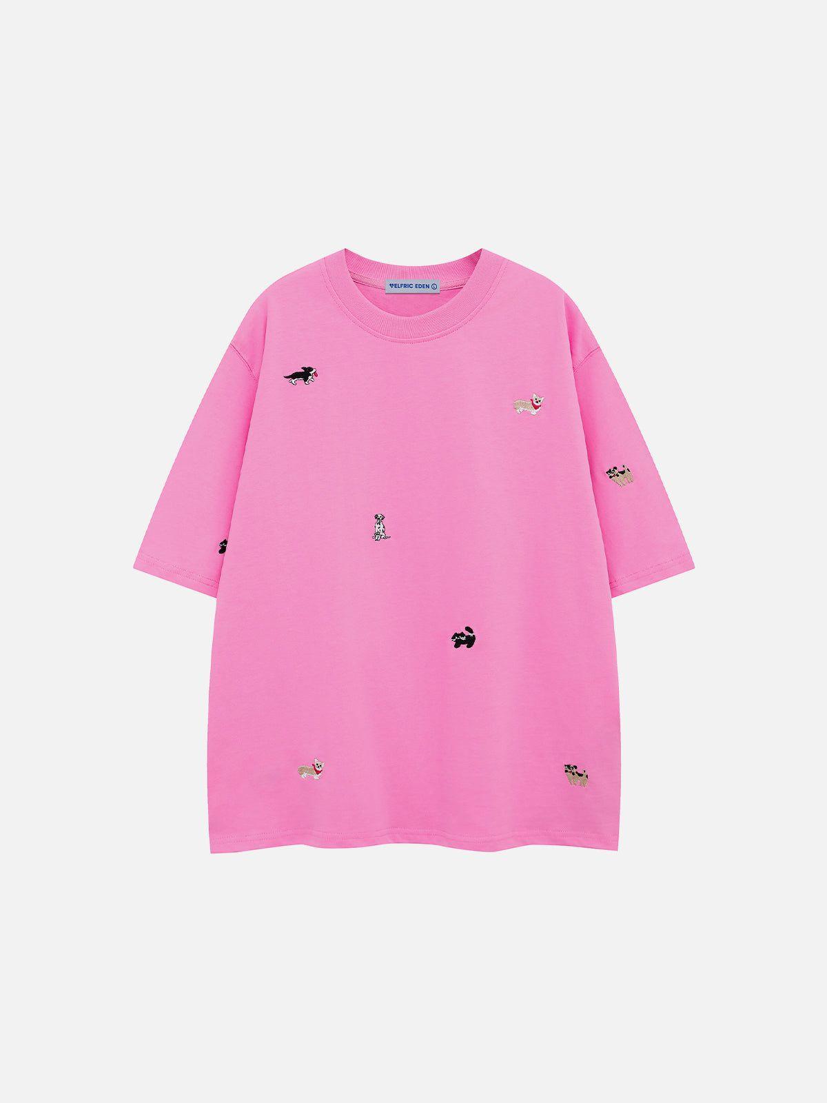 Aelfric Eden Cartoon Animal Embroidery Tee Product Image