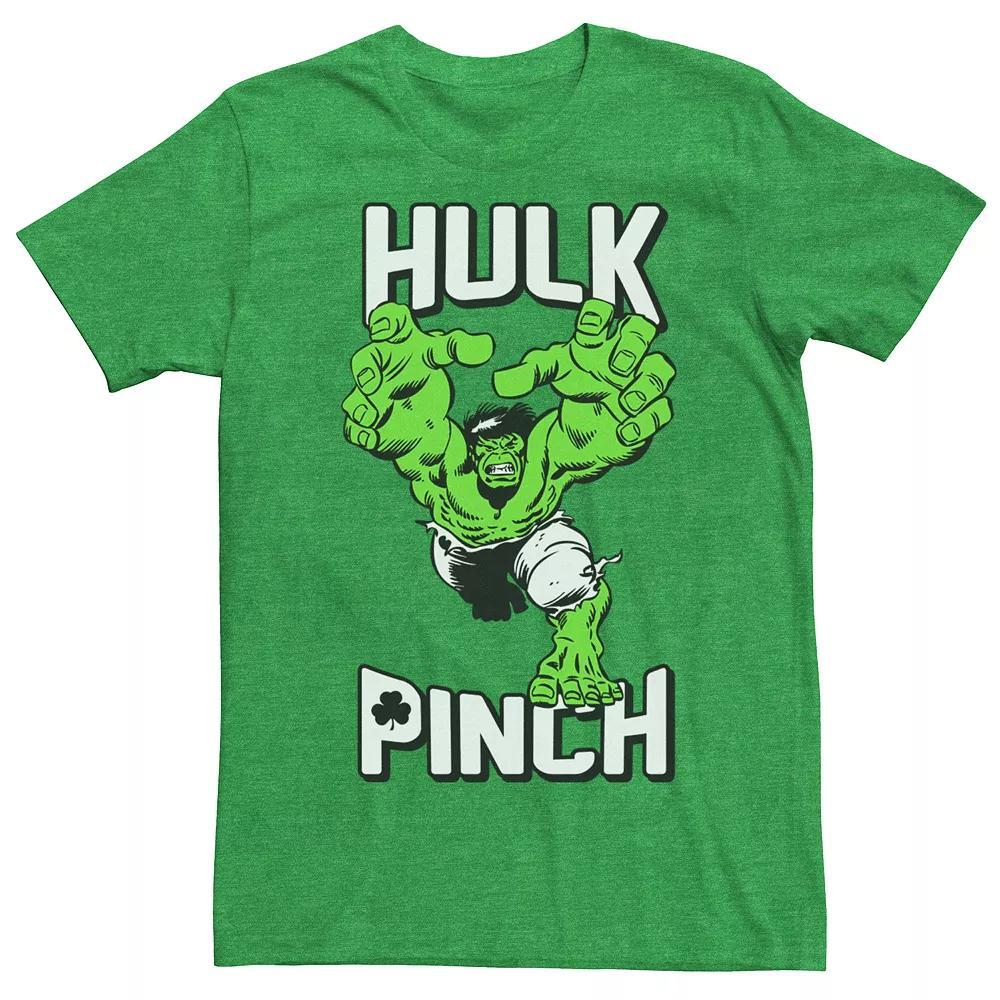 Men's Marvel Hulk Pinch St. Patricks Tee, Size: XXL, Kelly Grey Product Image