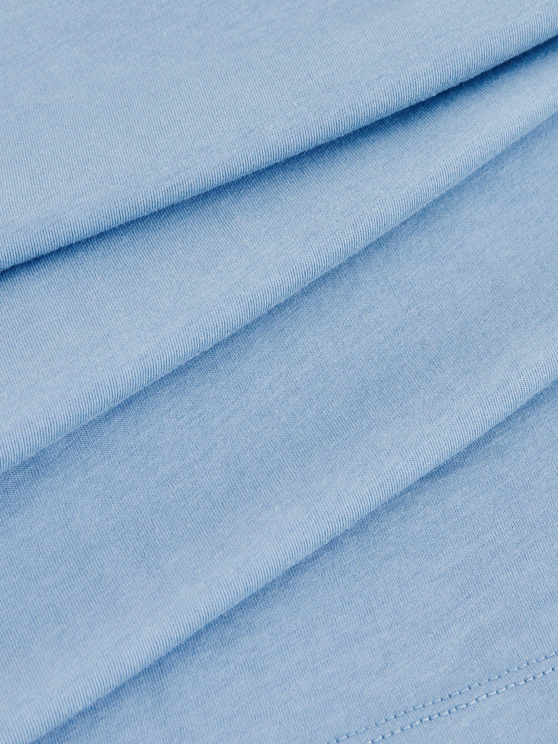 Crew Neck T-Shirt in Dusty Blue Product Image