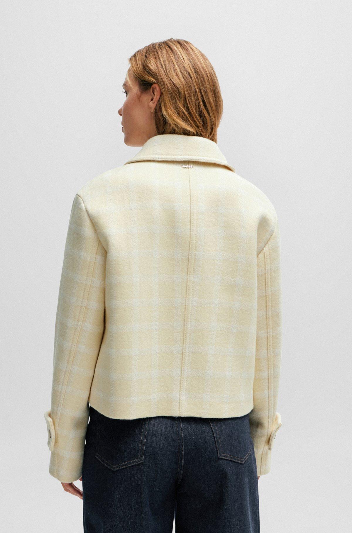 Relaxed-fit jacket in Italian checked cloth Product Image