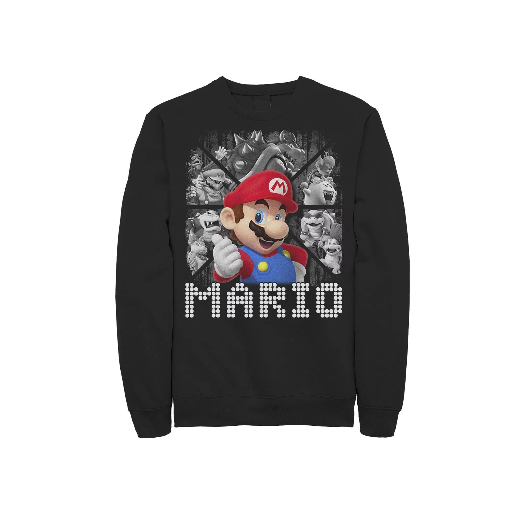 Men's Super Mario Bad Guy Panels Sweatshirt,  Product Image