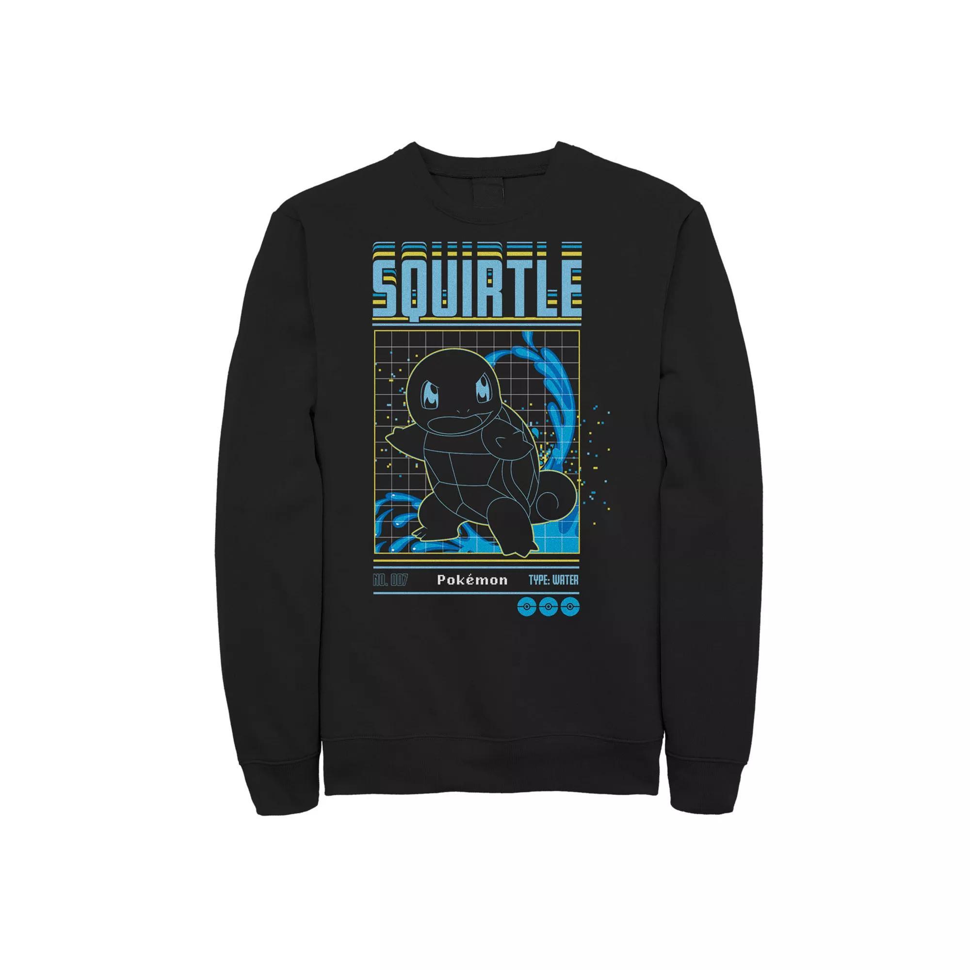 Big & Tall Pokémon Squirtle Grid Sweatshirt, Men's,  Product Image