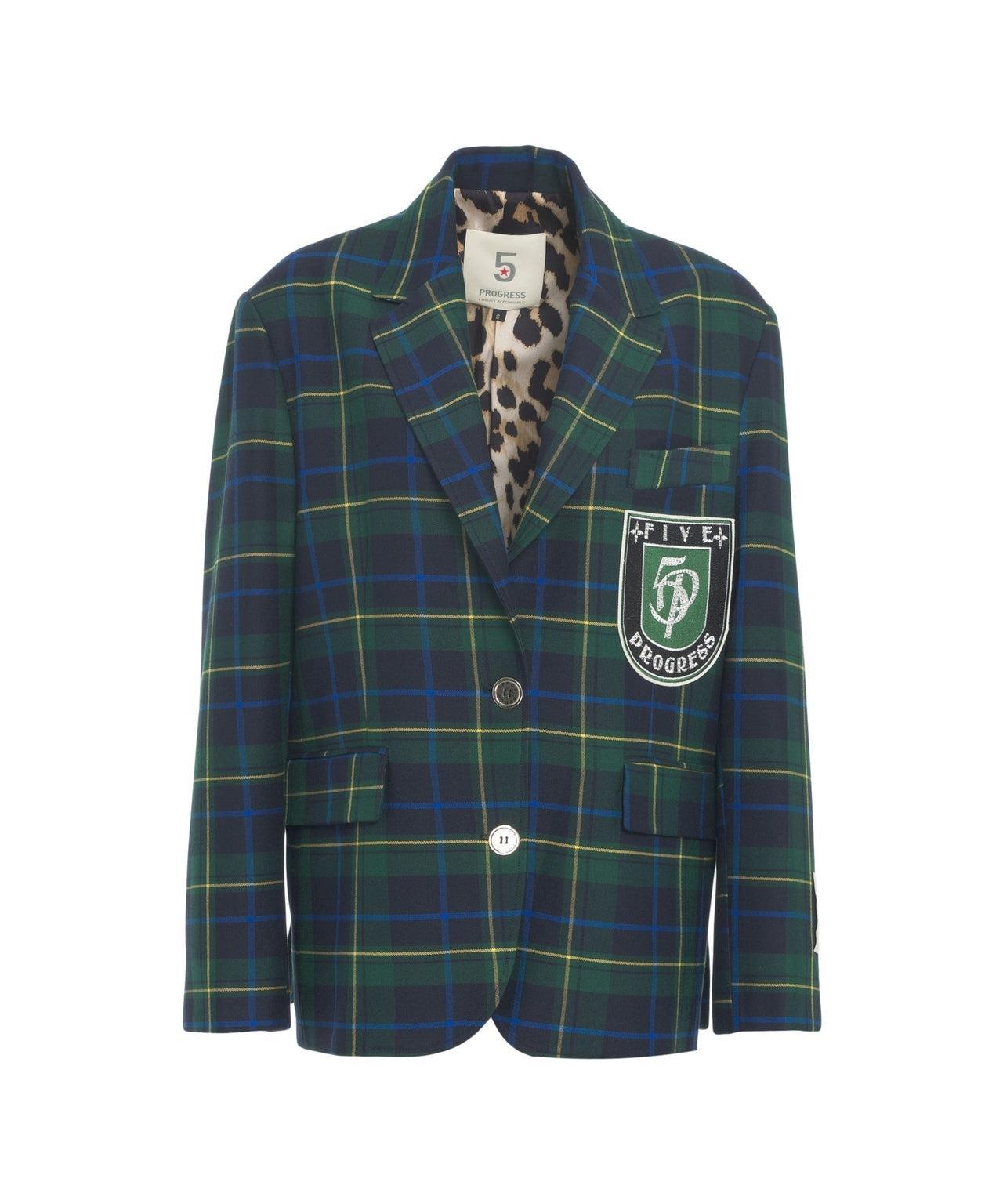 Blazer with plaid pattern Product Image