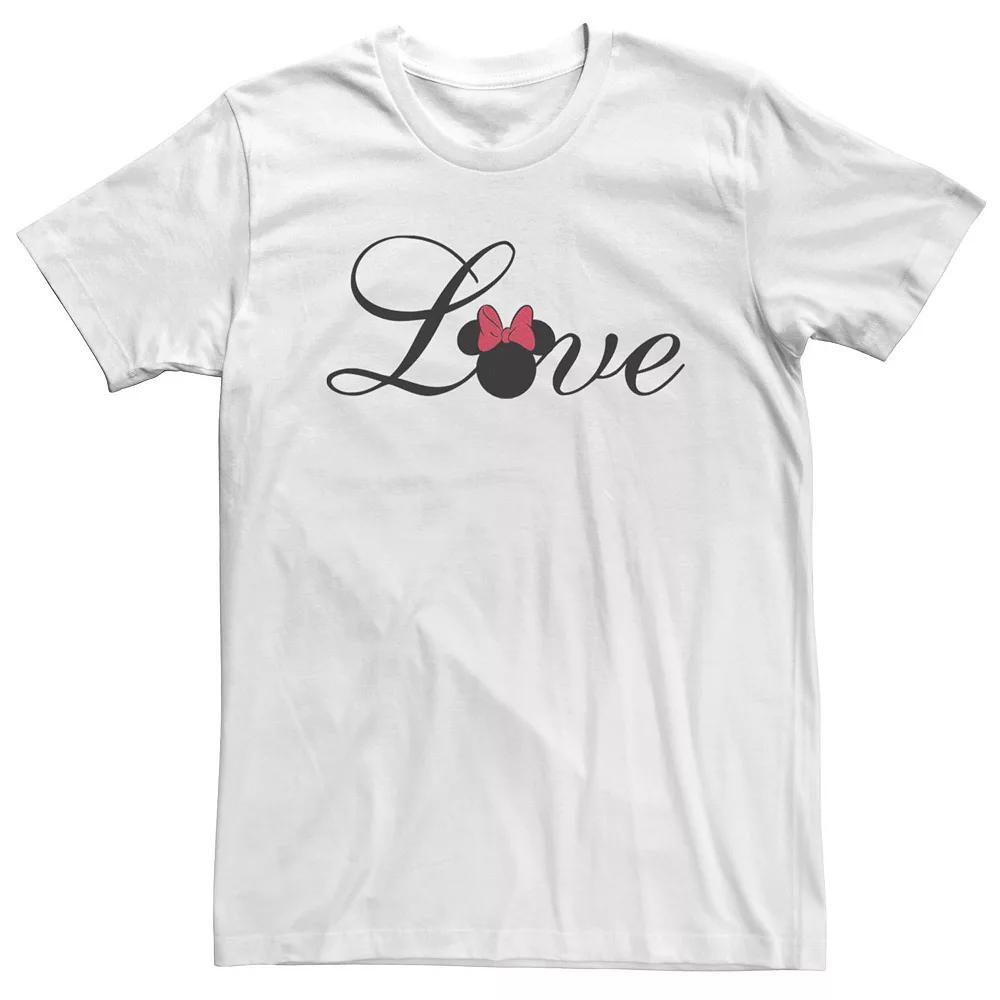 Big & Tall Disney Mickey And Friends Minnie Mouse "Love" Tee, Men's,  Product Image